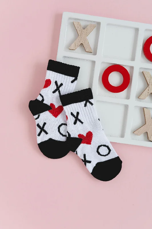 Sporty crew socks-XOXO Sock (*FINAL SALE*)